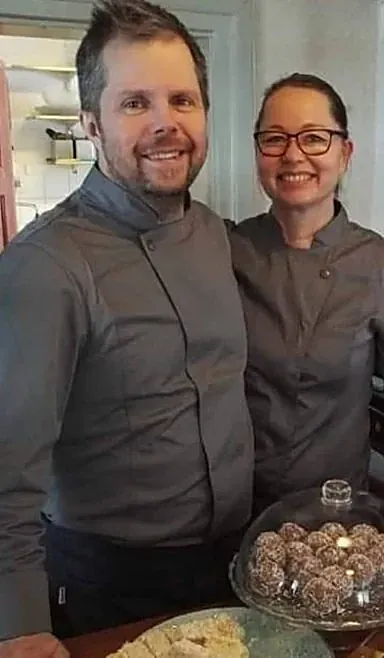 Barbro och Tommy Edler, som driver Café Stocke Titt